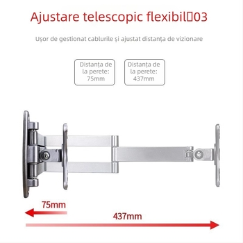 Panduo suport universal de perete pentru monitor LCD cu rotire și braț extensibil