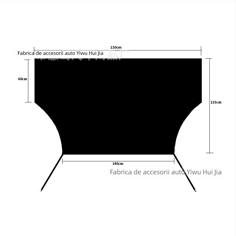 Protecție universală pentru geamul din spate al mașinii, împotriva zăpezii, montare magnetică, design minimalist cu dungi, 100 g