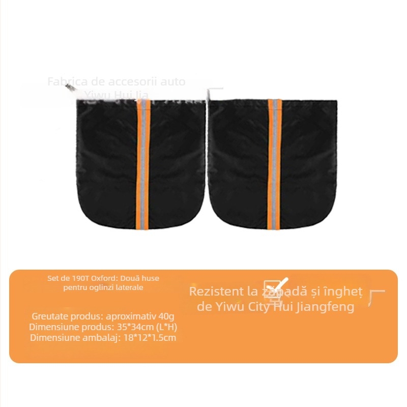 Protecție universală pentru geamul din spate al mașinii, împotriva zăpezii, montare magnetică, design minimalist cu dungi, 100 g