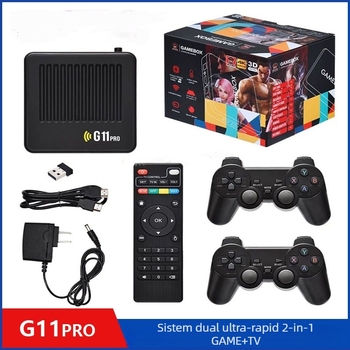 Consolă de jocuri pentru TV de casă cu sistem dual, set-top box, 4K HD, Android, 64GB, controlere fără fir