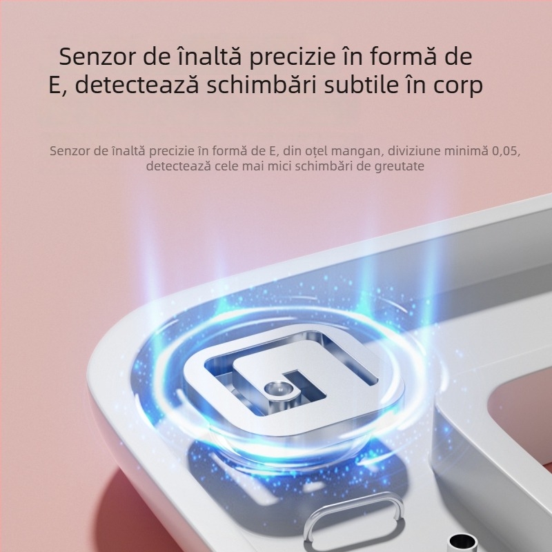 Cantar digital pentru corp Thousand Sure S450, interval 0,5–180 kg, sticlă temperată, afișaj LCD, baterie reîncărcabilă