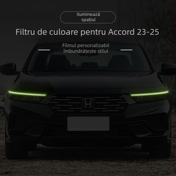 Folie pentru schimbarea culorii farurilor la Honda Accord 2023-2025, etichetă decorativă pentru lumina de zi.