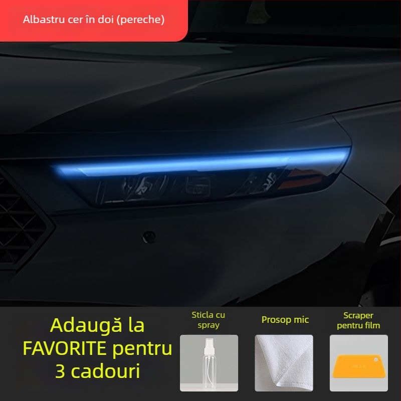 Folie pentru schimbarea culorii farurilor la Honda Accord 2023-2025, etichetă decorativă pentru lumina de zi.