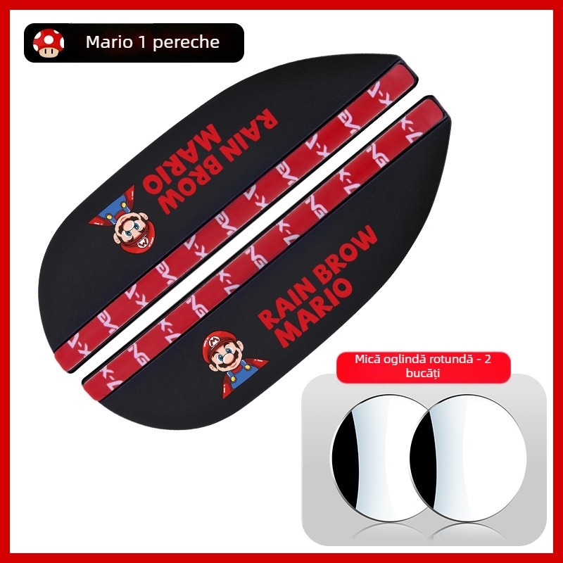 Protecție ploaie oglindă retrovizoare auto - Potrivire universală, Material PVC, Anti-zgâriere, Rezistent la uzură