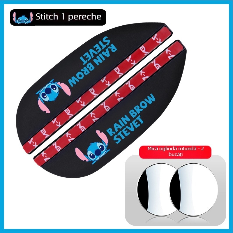 Protecție ploaie oglindă retrovizoare auto - Potrivire universală, Material PVC, Anti-zgâriere, Rezistent la uzură