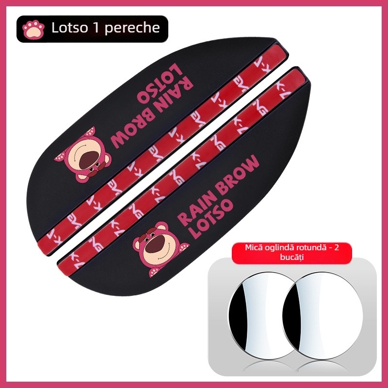 Protecție ploaie oglindă retrovizoare auto - Potrivire universală, Material PVC, Anti-zgâriere, Rezistent la uzură