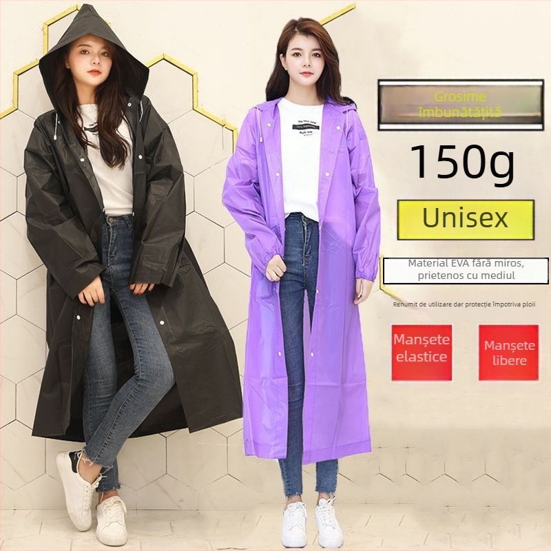 PONCHO de ploaie EVA îngroșat pentru adulți, unisex – impermeabil pentru drumeții și activități în aer liber