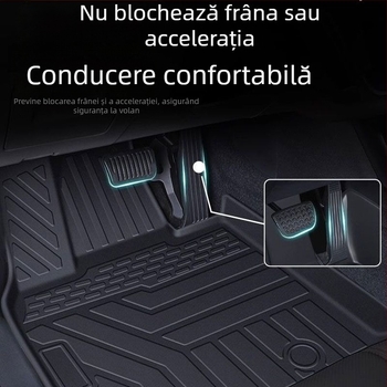 Covoraşe auto TPE pentru podea, Changan – model 2024, set cu covoraş superior înconjurător Lumin şi covoraş pentru portbagaj