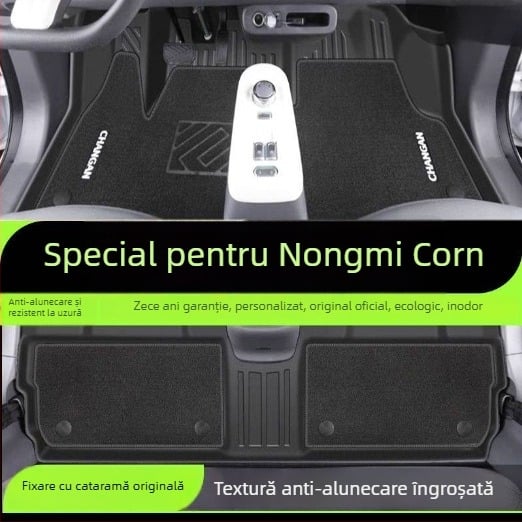 Covoraşe auto TPE pentru podea, Changan – model 2024, set cu covoraş superior înconjurător Lumin şi covoraş pentru portbagaj