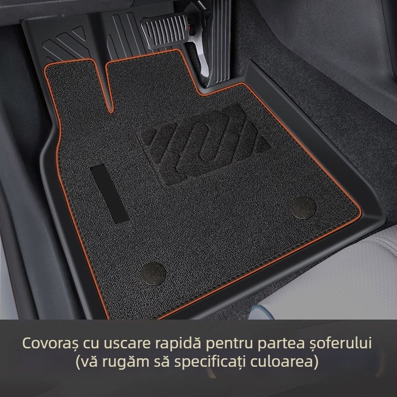 Covoraşe auto TPE pentru podea, Changan – model 2024, set cu covoraş superior înconjurător Lumin şi covoraş pentru portbagaj