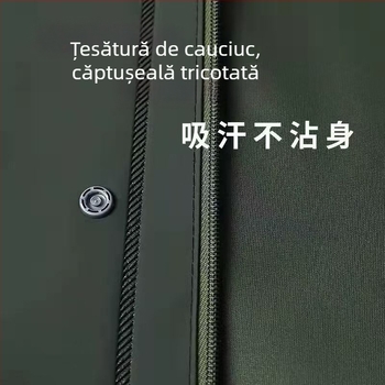 Pelerină de ploaie din material tricotat, set în două piese pentru curieri, protecție completă împotriva ploii pentru mersul cu bicicleta electrică, impermeabil reflectorizant și pantaloni de ploaie