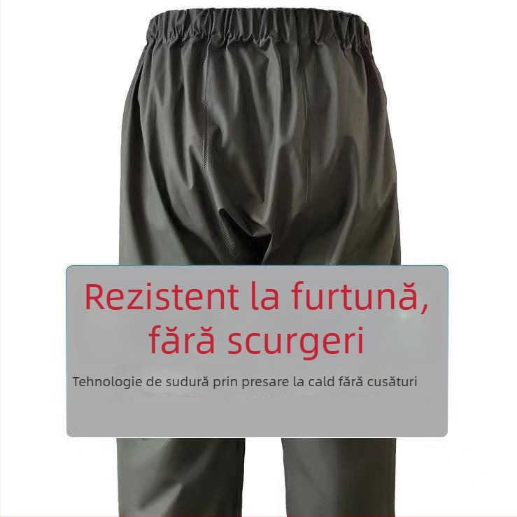 Pelerină de ploaie din material tricotat, set în două piese pentru curieri, protecție completă împotriva ploii pentru mersul cu bicicleta electrică, impermeabil reflectorizant și pantaloni de ploaie