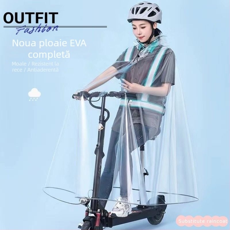 Poncho impermeabil pentru șoferi de vehicule electrice, țesătură PVC, adult, o persoană, personalizabil