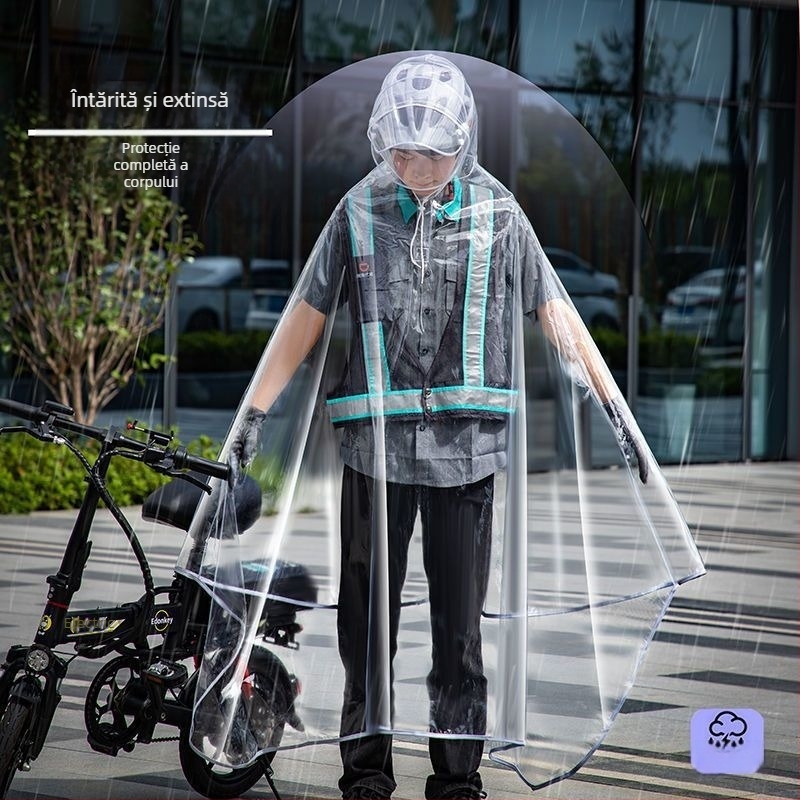 Poncho impermeabil pentru șoferi de vehicule electrice, țesătură PVC, adult, o persoană, personalizabil