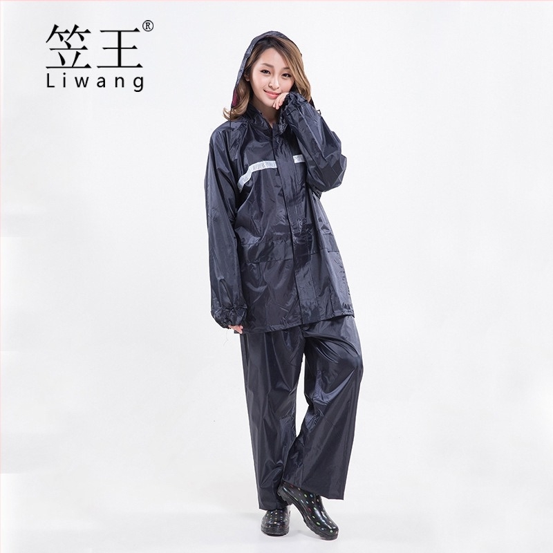 Set de raincoat pentru adulți, unisex, din material Oxford cu acoperire PVC, rezistent, impermeabil pentru drumeții în aer liber