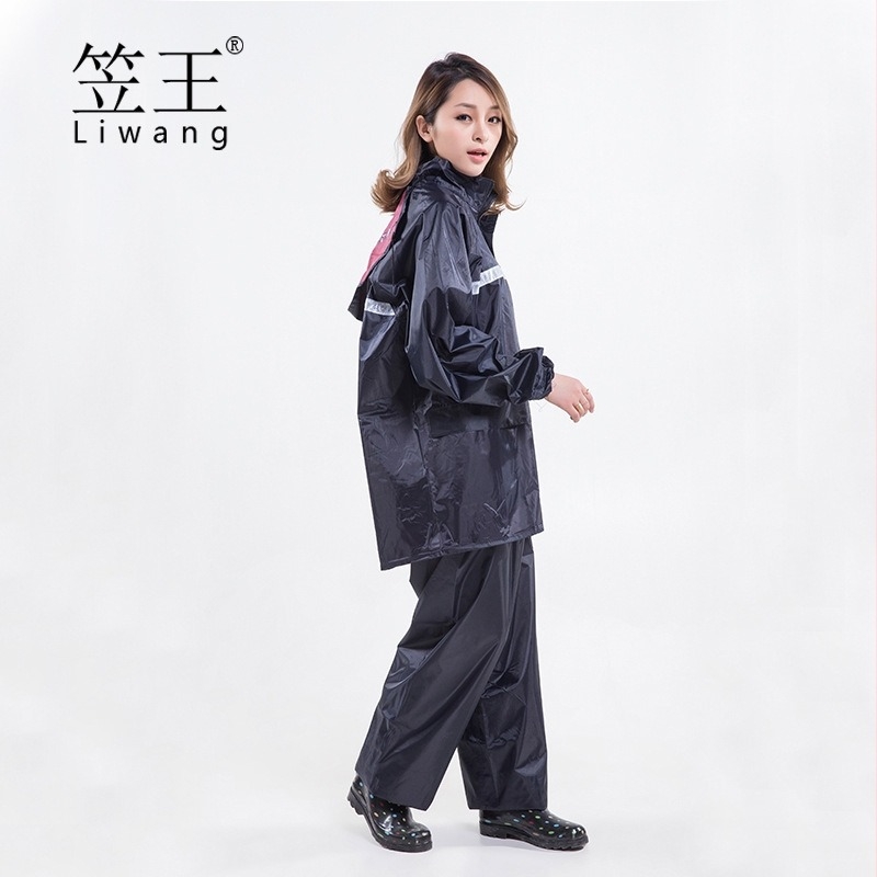 Set de raincoat pentru adulți, unisex, din material Oxford cu acoperire PVC, rezistent, impermeabil pentru drumeții în aer liber