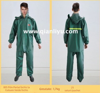 Set impermeabil pentru motocicletă: geacă și pantaloni, design split, PVC 0,36 mm, adeziv PVC, pentru adulți, imprimare logo