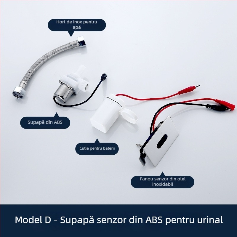 Zaokang supapă senzor urinare cu IR integrat, spălare complet automată, alimentare DC, material alamă/ oțel inoxidabil, timp de spălare 1-5 s