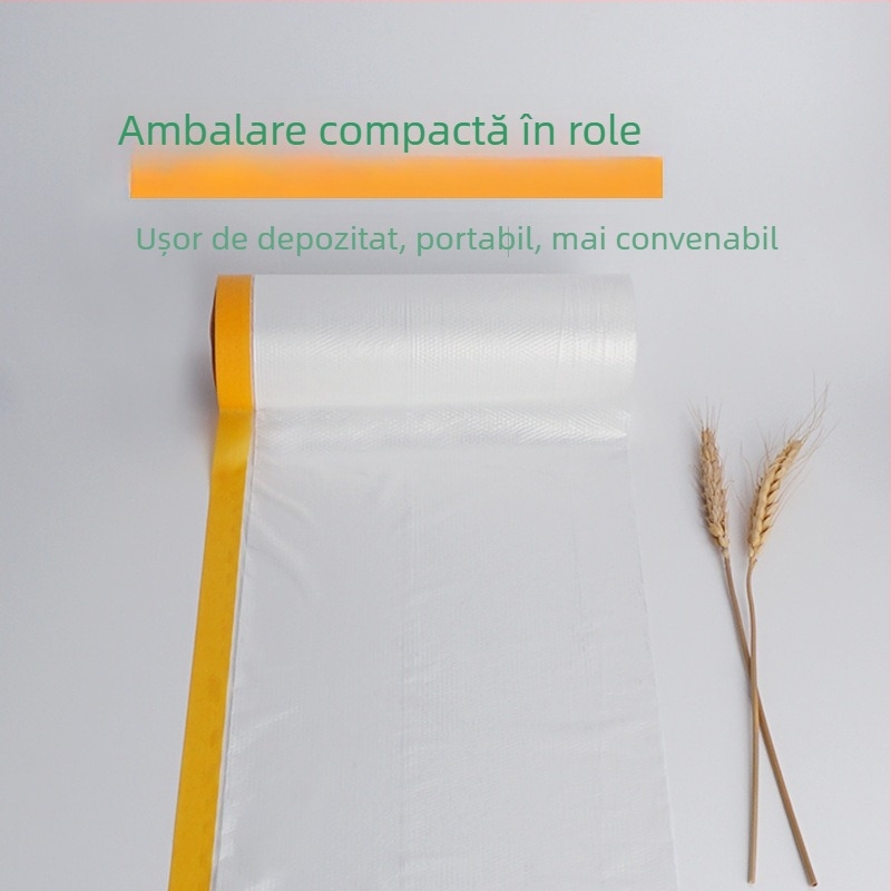 Folie de protecție pentru vopsire, cu bază de hârtie pentru mascare și protecție împotriva prafului (Grosime: 0,6–0,7 mm; Material: PE + hârtie japoneză; Sistem adeziv: pe bază de hârtie; Aplicații: autoturisme, nave, trenuri, cabine, mobilier)