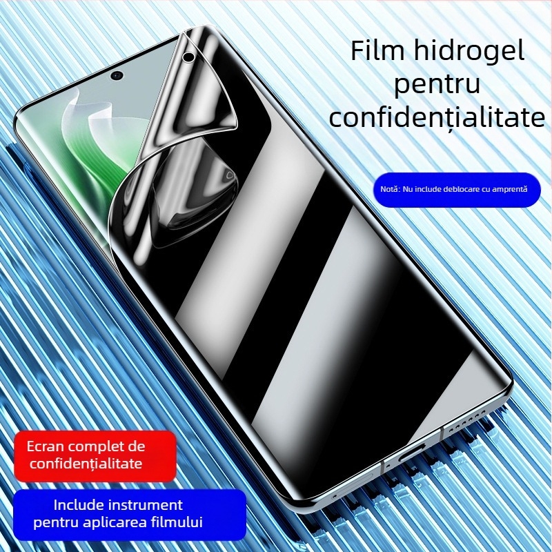 Jamie Protecție pentru ecran din sticlă temperată pentru Oppo Reno11 / Reno11 Pro / Reno10 — Anti-Peep, acoperire UV, adeziv complet, 1 an garanție