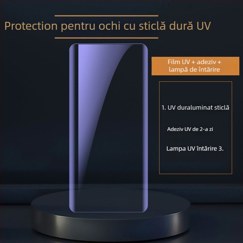 Jamie Protecție pentru ecran din sticlă temperată pentru Oppo Reno11 / Reno11 Pro / Reno10 — Anti-Peep, acoperire UV, adeziv complet, 1 an garanție