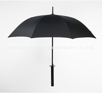 Umbrelă cu mâner lung, cadru din fibră cu 8 arce, deschidere automată, pânză din poliester 190T, mâner din plastic