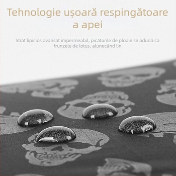 Umbră Tri-fold cu 8 brațe, deschidere automată, tijă și mâner din oțel, pânză Impact Cloth, imprimare logo disponibil