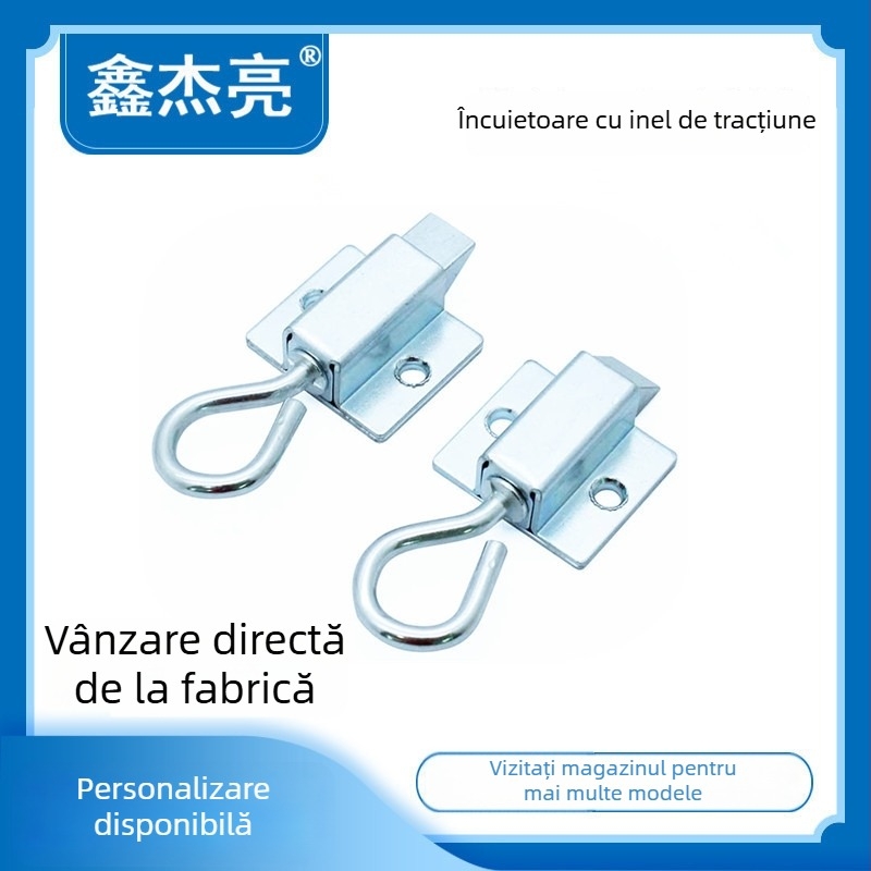 DK634 Încuietoare cu zăvor pentru uși de dulap industriale — fier, finisaj vibrant luminos, stil modern minimalist