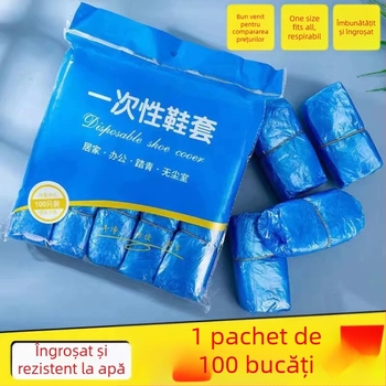 Capace de pantofi din plastic, îngroșate, impermeabile, rezistente la uzură și antiderapante, pentru interior