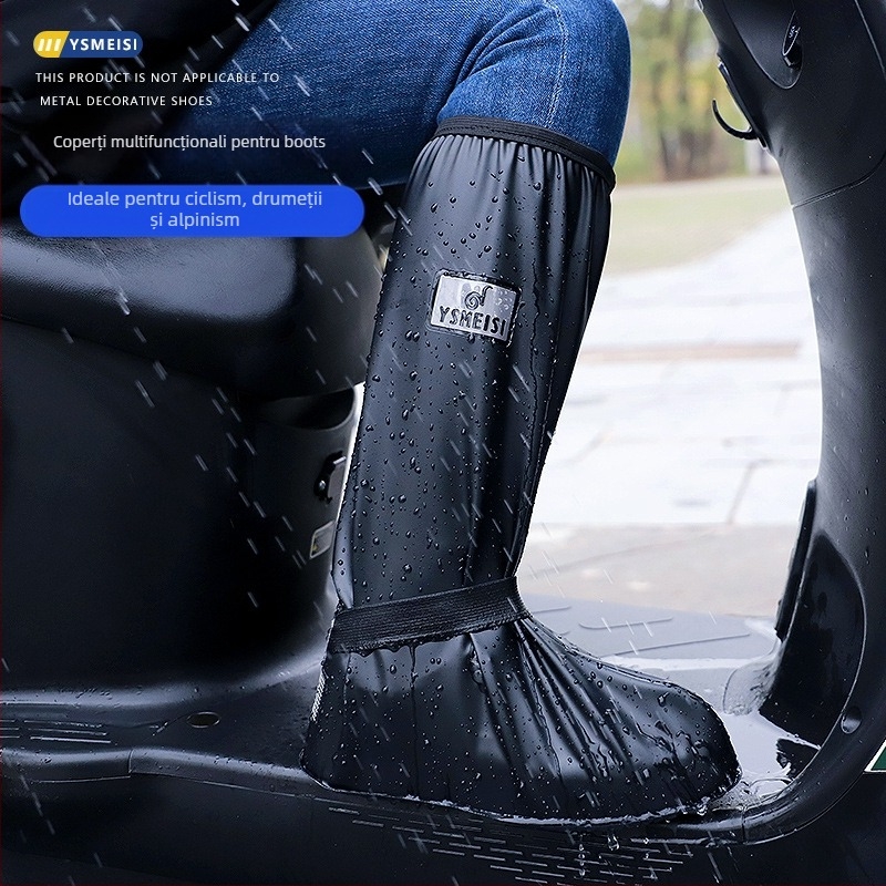 Huse de ploaie pentru încălțăminte, înalte, din PVC impermeabil, antiderapante, marca Yushan Meisi