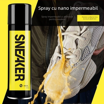 Spray nano impermeabil pentru adidași cu decontaminare și protecție împotriva murdăririi (antipraf, rezistență la murdărire)