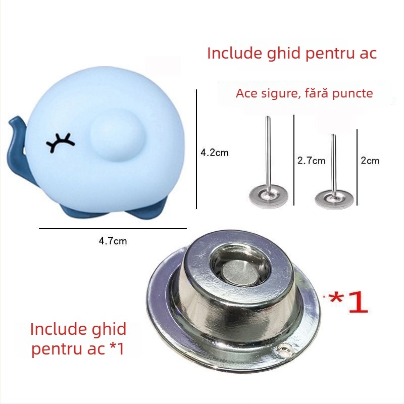 Fixator magnetic pentru cuvertură – fără ace, nasturi anti-derapare pentru cearșaf, din plastic