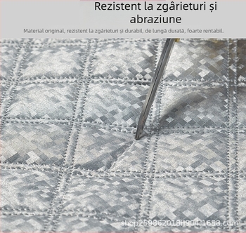 Acoperire parbriz auto pentru iarnă (folie de aluminiu; îngroșat; model în carouri; montaj tip card; greutate 360 g)