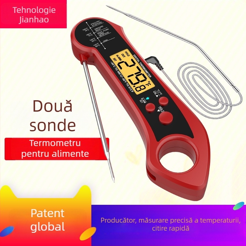 Termometru pentru alimente cu precizie de 0.1°C, personalizare a procesării, etichetă privată licențiată