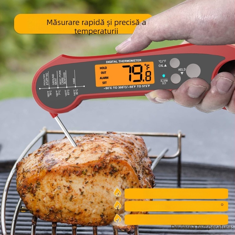 Termometru pentru alimente cu precizie de 0.1°C, personalizare a procesării, etichetă privată licențiată