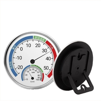 Termometru și higrometru de perete pentru interior, cu precizie înaltă, măsoară temperatura și umiditatea încăperii.