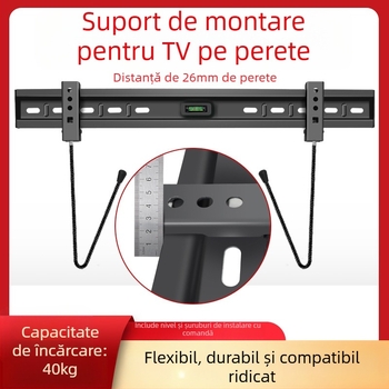 Suport de perete pentru televizor - universal, ultra-subțire, design extins - Model W012 - Sporadic profit