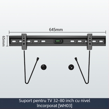 Suport de perete pentru televizor - universal, ultra-subțire, design extins - Model W012 - Sporadic profit