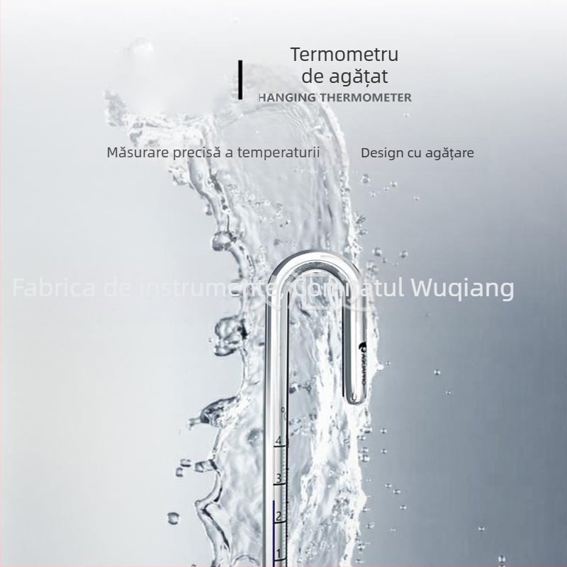 Termometru de apă pentru acvariu, termometru de perete din sticlă, model sr-ggwdj, Shengrui, interval 0–40°C