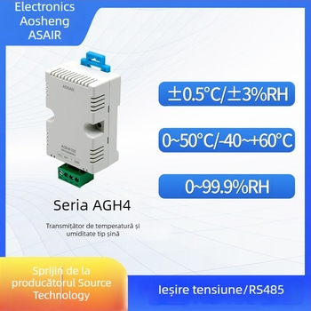 Asair Aosong transmițător de temperatură și umiditate, seria AGH4, cu ieșire RS485/analogă pentru măsurare de înaltă precizie a temperaturii