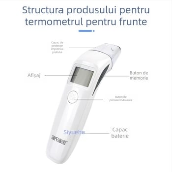 Termometru cu infraroșu pentru frunte HS-9802D, manual, pentru copii și sugari, rapid și precis