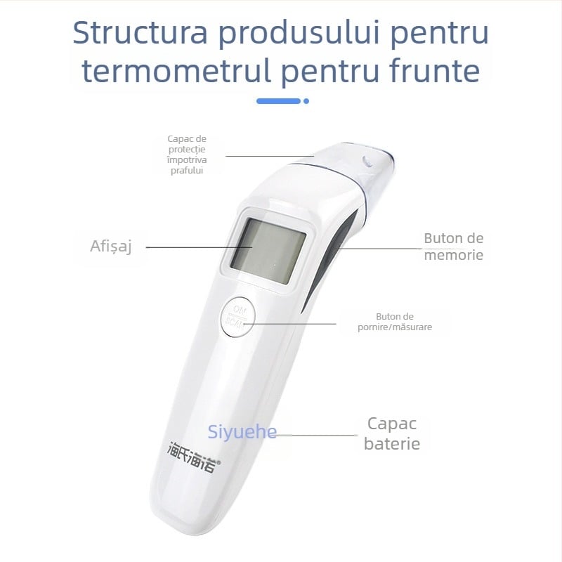 Termometru cu infraroșu pentru frunte HS-9802D, manual, pentru copii și sugari, rapid și precis