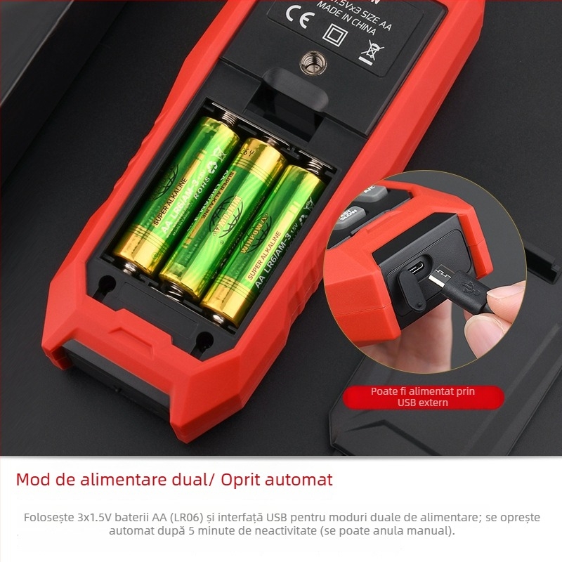 Teanz TA612C termometru de contact cu patru canale, senzor de thermocuplă pentru suprafața matriței (K, J)