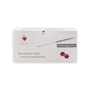 Termometru medical pentru uz oral și subraț, digital, tip sticlă cu mercur, pentru adulți și copii