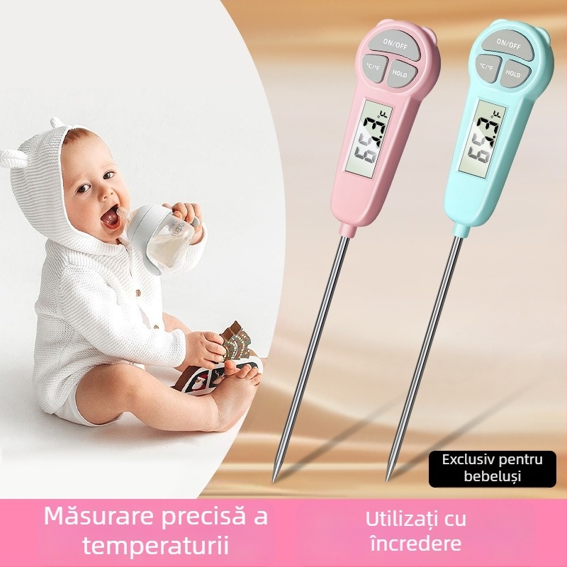 Termometru pentru apă și lapte pentru bebeluși – termometru pentru alimente pentru temperatura apei
