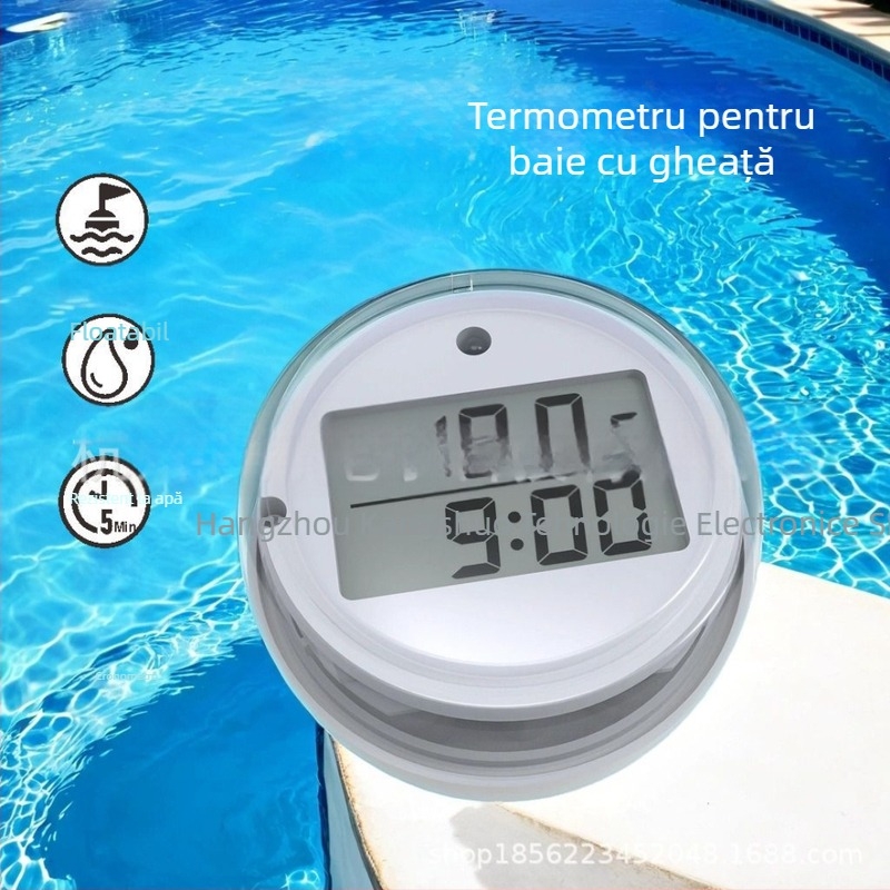 Termometru de apă pentru baie cu gheață, cu temporizator, rezoluție 1°C