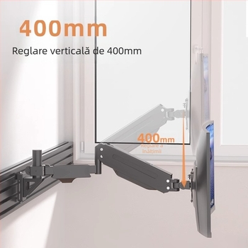 Suport pentru monitor cu braț rotativ de ridicare, model WMPA01, oțel laminat la rece, 3 kg