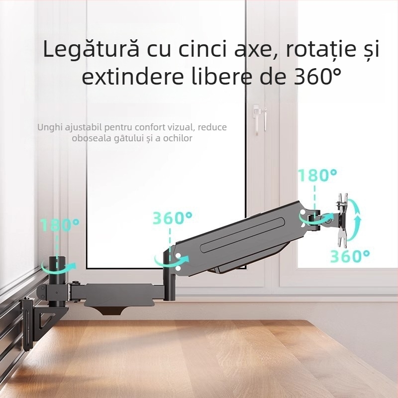 Suport pentru monitor cu braț rotativ de ridicare, model WMPA01, oțel laminat la rece, 3 kg