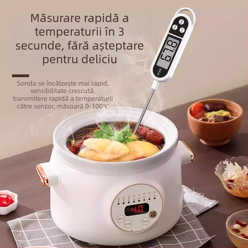 Cool smooth Termometru de apă cu sondă electronică – Precizie înaltă pentru bucătărie