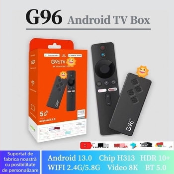 Box TV Android 13 cu Allwinner A53 Quad-core, 2GB RAM, 8/16GB stocare internă, Wi‑Fi dual-band și Bluetooth